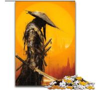 Puzzle per adolescenti 1000 pezzi Neon Samurai Warrior War, giocattolo educativo intellettuale decomprimente, ideale come regalo per tutta la famiglia (dimensioni 26x38cm)