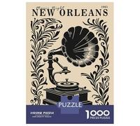 Puzzle Per Adolescenti 1000 Pezzi New Orleans Music Night 1965 Puzzle Per Adulti Gioco Rompicapo Corsa Di Velocità Delle Mani Attività Divertenti A Casa 70x50cm/1000pcs