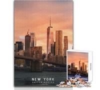 Puzzle per adolescenti 1000 pezzi New York Impossible Game Attività per famiglie Regali di Babbo Natale segreto Dimensioni 38x26cm