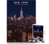 Puzzle per adolescenti 1000 pezzi New York Impossible Game Attività per famiglie Regali di Babbo Natale segreto Dimensioni 50x75cm