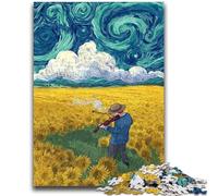 Puzzle per adolescenti 1000 pezzi Night Sky suona il violino 1000 pezzi per adulti, rafforza l'amore tra coppie dai 14 anni in su (38x26cm)