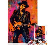 Puzzle per adolescenti 1000 pezzi Nils Lofgren Arte astratta Giocattolo educativo Regalo per compleanni Gioco per famiglie Lista dei desideri con Babbo Natale Dimensioni 50x75cm