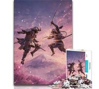 Puzzle per adolescenti 1000 pezzi Ninja ai piedi del monte Fuji 1000 pezzi per adulti sfida di intelligenza cerebrale giocattoli avvincenti per la decorazione della casa 75x50cm