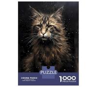 Puzzle Per Adolescenti 1000 Pezzi Norwegian Forest Cat Fable Puzzle Fai Da Te Giocattoli Staycation Passatempo Regali Unici Di Compleanno E Natale 38x26cm/1000pcs