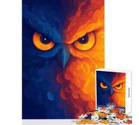 Puzzle per adolescenti 1000 pezzi Occhi di gufo Arte digitale Decorazione per la casa Giocattoli Regali per donne Uomini Giochi educativi per compleanno Natale Dimensioni 38x52cm