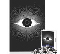 Puzzle per adolescenti 1000 pezzi Occhio che tutto vede Giocattolo educativo Regalo per compleanni Giochi educativi con poster abbinato e foglio di quiz Dimensioni 38x26cm