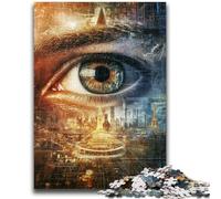 Puzzle per adolescenti 1000 pezzi Occhio misterioso, giocattolo educativo intellettuale decomprimente, regalo di compleanno (75x50cm)