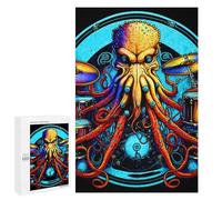 Puzzle per adolescenti 1000 pezzi Octopus Drummer Cosmic Rhythm Master Antistress, decorazione perfetta, attività divertenti per la casa, 1000 pezzi
