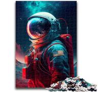 Puzzle per adolescenti 1000 pezzi Oltre le stelle Astronauta Gioco educativo divertente e umoristico per compleanni, difficile da completare, 26x38cm