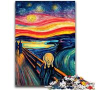 Puzzle per adolescenti 1000 pezzi, opere d'arte scioccanti, allena il cervello e le mani, interazione genitore-figlio per età 14+, 50x75cm