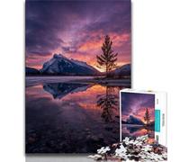 Puzzle per adolescenti 1000 pezzi Paesaggio al tramonto Puzzle per adulti, gioco stimolante Giocattoli Decorazione da parete Regali unici per compleanno e Natale (dimensioni 38x26cm)