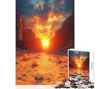 Puzzle per adolescenti 1000 pezzi Paesaggio del canyon al tramonto Giocattoli antistress Ottimi regali e giocattoli Gioco per famiglie Allena il tuo cervello e le tue mani Dimensioni 38x52cm