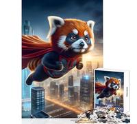 Puzzle per adolescenti 1000 pezzi Panda rosso Super fai da te Giocattoli Regalo Compleanno Giochi educativi Adatto per la decorazione del desktop Dimensioni 38x52cm