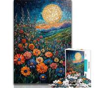 Puzzle per adolescenti 1000 pezzi Papaveri in vetro colorato 1000 pezzi per adulti ideali come regali per tutta la famiglia adatti per bambini di età compresa tra 38x26cm e 14 anni