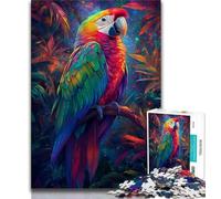 Puzzle per adolescenti 1000 pezzi Pappagallo animale, aiuta il cervello ad esercitare giocattoli avvincenti per coltivare la pazienza Decorazione perfetta 38x26cm