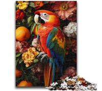 Puzzle per adolescenti 1000 pezzi Pappagallo Fiori Gioco educativo Sfida Giocattolo Decorazione da parete Regali unici per compleanno e Natale 50x75cm