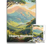 Puzzle per adolescenti 1000 pezzi Parco nazionale dei Monti Uluguru Tanzania Gioco impossibile Attività per famiglie Regali di Babbo Natale segreto Dimensioni 38x26cm