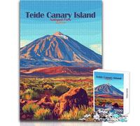Puzzle per adolescenti 1000 pezzi Parco nazionale del Teide, Isole Canarie, Spagna, divertimento in famiglia e serata di giochi, idee regalo per il divertimento in famiglia, dimensioni 50x75cm