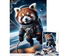Puzzle per adolescenti 1000 pezzi Passeggiata nello spazio Panda rosso Giocattoli antistress Ottimi regali e giocattoli Gioco per famiglie Allena il tuo cervello e le tue mani Dimensioni 50x75cm