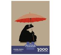 Puzzle Per Adolescenti 1000 Pezzi Patient Umbrella Frog Puzzle Per Adulti Gioco Rompicapo Difficile Compleanno E Natale 52x38cm/1000pcs