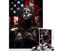 Puzzle per adolescenti 1000 pezzi Patriottismo Libertà Giocattoli antistress Ottimi regali e giocattoli Gioco per famiglie Allena il tuo cervello e le tue mani Dimensioni 38x52cm