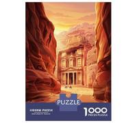 Puzzle Per Adolescenti 1000 Pezzi Petra Jordan Travel Puzzle Per Adulti Gioco Pratico Difficile Divertente Attività A Casa, 52x38cm/1000pcs