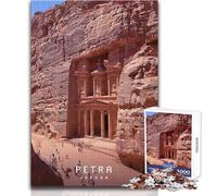 Puzzle per adolescenti 1000 pezzi Petra la città perduta Gioco educativo per famiglie per divertimento in famiglia Giocattolo educativo Dimensioni 38x52cm