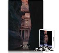 Puzzle per adolescenti 1000 pezzi Petra la città perduta Rompicapo Giochi per famiglie Decorazione artistica per la casa Regali di compleanno Dimensioni 38x26cm