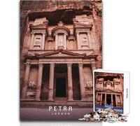 Puzzle per adolescenti 1000 pezzi Petra la città perduta Rompicapo Giochi per famiglie Decorazione artistica per la casa Regali di compleanno Dimensioni 50x75cm