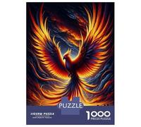 Puzzle Per Adolescenti 1000 Pezzi Phoenix Rising Art Print Puzzle Per Adulti Gioco Pratico Difficile Divertente Attività A Casa, 38x26cm/1000pcs