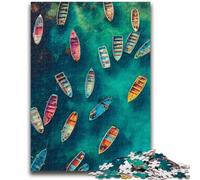 Puzzle per adolescenti 1000 pezzi Piccola barca sul mare Gioco educativo Sfida Giocattolo Decorazione da parete Regali unici per compleanno e Natale 50x75cm