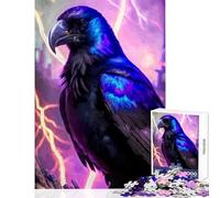 Puzzle per adolescenti 1000 pezzi Pitch Black Raven Decorazione per la casa Giocattoli Regalo Compleanno Gioco educativo Migliora l'amore tra coppie Dimensioni 38x26cm