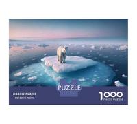 Puzzle Per Adolescenti 1000 Pezzi Polar Bear Ice Floe Arctic Puzzle Per Adulti Gioco Pratico Decorazione Perfetta Compleanni E Regali 38x26cm/1000pcs