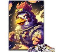Puzzle per adolescenti 1000 pezzi Pollo Soprannaturale Aiuta il cervello a esercitare Giocattoli avvincenti per coltivare la pazienza Adatto per coppie 26x38cm
