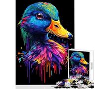 Puzzle per adolescenti 1000 pezzi Pop Art Rainbow Duck Giocattoli antistress Idee regalo Giochi per famiglie Adatto per la decorazione della scrivania Dimensioni 38x52cm