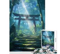 Puzzle per adolescenti 1000 pezzi Porta Torii della Pace Giocattoli antistress Regali di compleanno Gioco per famiglie Lista dei desideri con Babbo Natale Dimensioni 50x75cm