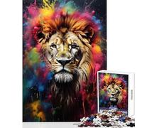 Puzzle per adolescenti 1000 pezzi Powder Splash Leone Giocattolo educativo Ottimi regali e giocattoli Giochi divertenti Rafforzano l'amore tra coppie (dimensioni 38x52cm)