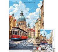 Puzzle per adolescenti 1000 pezzi Praga Repubblica Ceca Giocattolo educativo Regali di Babbo Natale segreto Gioco pratico Migliora l'amore tra coppie Dimensioni 50x75cm