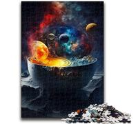 Puzzle per adolescenti 1000 pezzi Primordial Universe Soup, difficile da completare ma divertente e umoristico gioco educativo per il compleanno 50x75cm