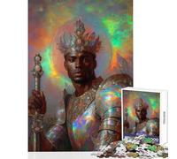 Puzzle per adolescenti 1000 pezzi Principe opale africano Giocattolo Decorazione da parete Regali di Babbo Natale segreto Gioco impossibile Rafforza l'amore tra coppie Dimensioni 38x26cm