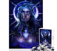 Puzzle per adolescenti 1000 pezzi Purple Crystal Queen giocattolo educativo regalo per compleanni giochi educativi con poster abbinato e foglio di quiz dimensioni 38x26cm