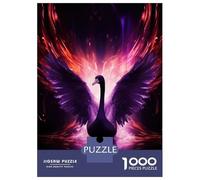 Puzzle Per Adolescenti 1000 Pezzi Purple Fire Swan Puzzle Per Adolescenti Giocattoli Antistress Vacanza A Casa Ammazza Il Tempo Aiuta Ad Allenare Il Cervello 70x50cm/1000pcs