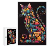 Puzzle per adolescenti, 1000 pezzi, puzzle Cat Scheme, puzzle per adulti, gioco di pensiero, regali per donne, compleanno, Natale, 1000 pezzi