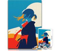 Puzzle per adolescenti 1000 pezzi Ragazza anime nel vento Giochi educativi Taglio di precisione Regali di Babbo Natale segreto Dimensioni 50x75cm