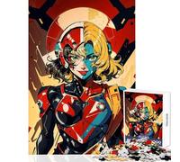 Puzzle per adolescenti 1000 pezzi Ragazza in armatura cibernetica Decorazione per la casa Giocattoli Regali per donne Uomini Giochi educativi per compleanno Natale Dimensioni 38x52cm