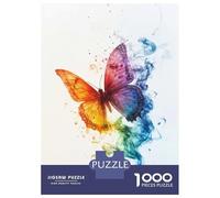 Puzzle Per Adolescenti 1000 Pezzi Rainbow Butterfly Puzzle Fai Da Te Giocattoli Staycation Passatempo Regali Unici Di Compleanno E Natale 38x26cm/1000pcs