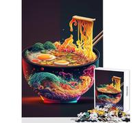 Puzzle per adolescenti 1000 pezzi Ramen Cibo giapponese Giocattolo educativo Regalo di compleanno Giochi rilassanti Interessanti Riduzione dello stress Dimensioni 38x52cm