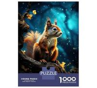 Puzzle Per Adolescenti 1000 Pezzi Red Squirrel Wildlife Photography Puzzle Per Adulti Gioco Rompicapo Corsa Di Velocità Delle Mani Attività Divertenti A Casa 38x26cm/1000pcs
