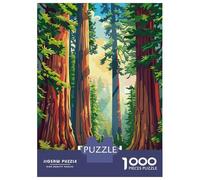Puzzle Per Adolescenti 1000 Pezzi Redwood National Park Illustration Puzzle Per Adulti Gioco Rompicapo Decorazione Per La Casa Aiuta Ad Allenare Il Cervello 52x38cm/1000pcs