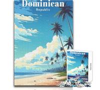 Puzzle per adolescenti 1000 pezzi Repubblica Dominicana Giocattolo da viaggio Gioco intellettuale Decorazione perfetta Idee regalo Dimensioni 38x26cm